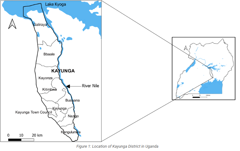 Map of Kayunga District